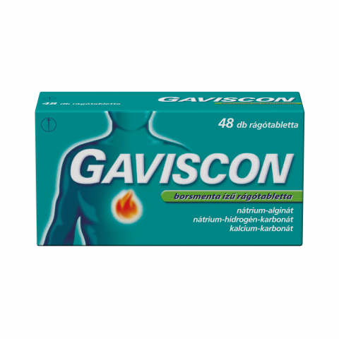 GAVISCON BORSMENTA ízű rágótabletta 48db