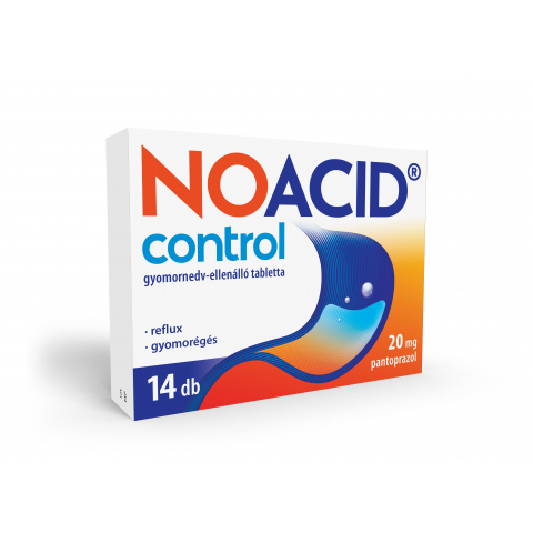 NOACID CONTROL 20mg gyomornedv-ellenálló tabletta 14db