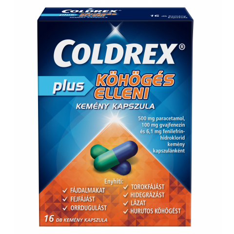COLDREX PLUS köhögés elleni kemény kapszula 16db