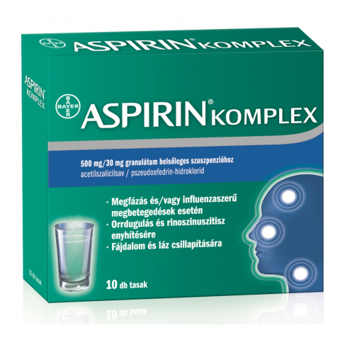 ASPIRIN® COMPLEX 500mg/30mg granulátum belsőleges szuszpenzióhoz 10db