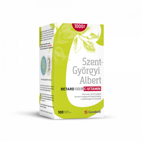 SZENT-GYÖRGYI ALBERT 1000 MG RETARD C-VITAMIN tabletta 100db