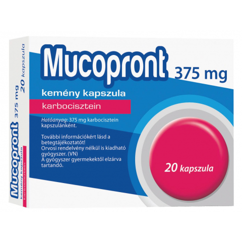 MUCOPRONT 375mg kemény kapszula 20db