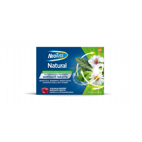 NEOTUSS NATURAL szopogató tabletta 16db