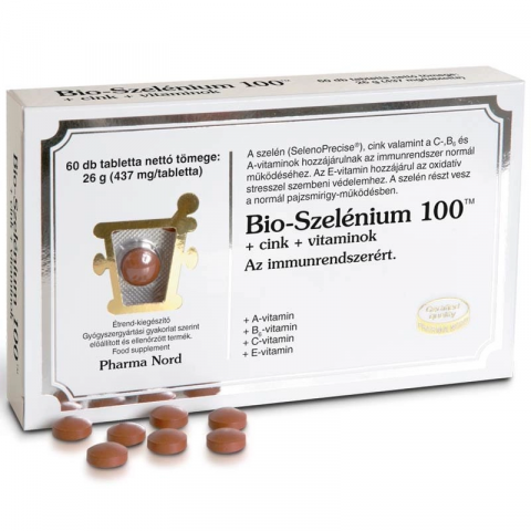 PHARMANORD BIO-SZELÉNIUM 100+ZN+VITAMINOK tabletta 60db